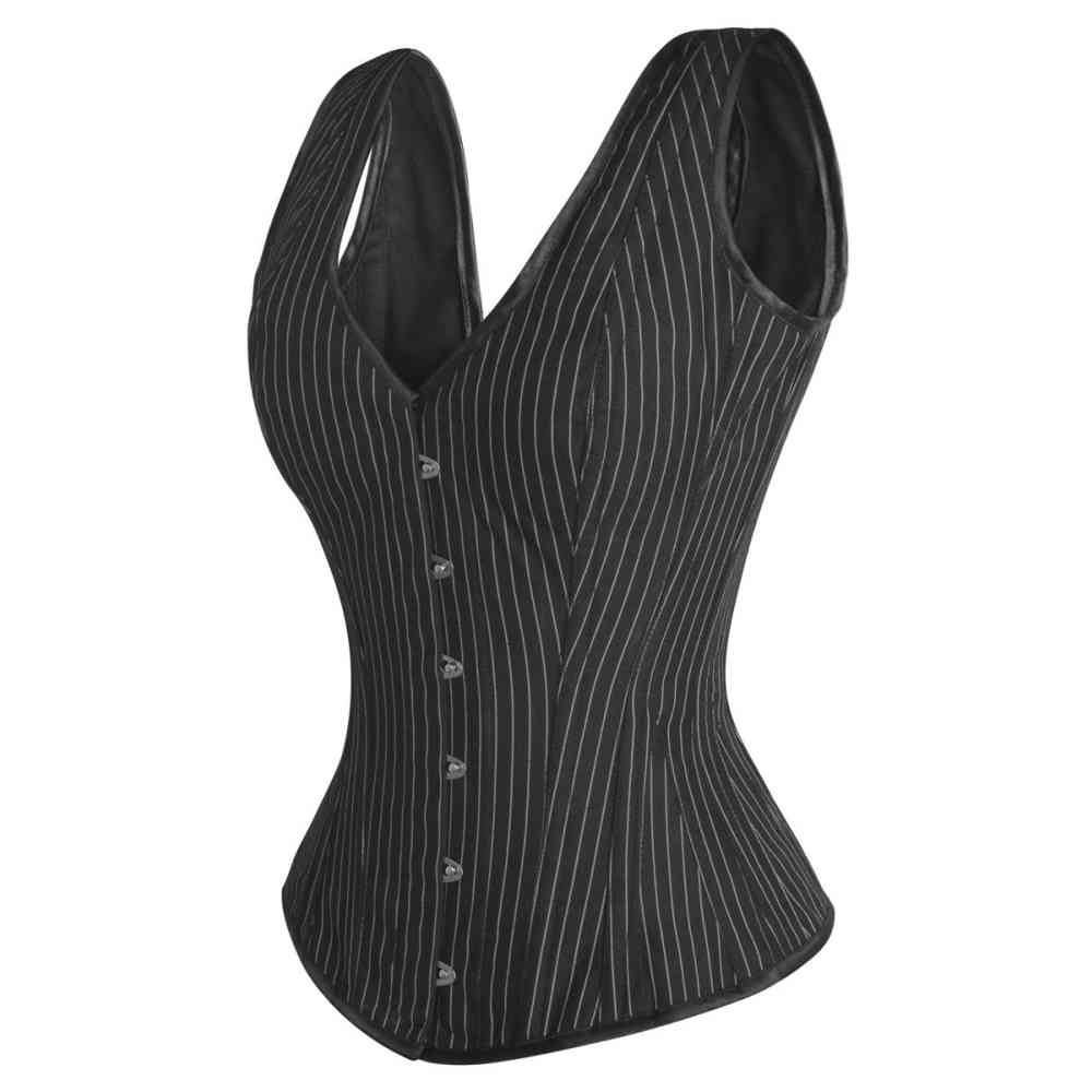 Attitude Corsets - Barinion survêtement corset - Noir/Blanc